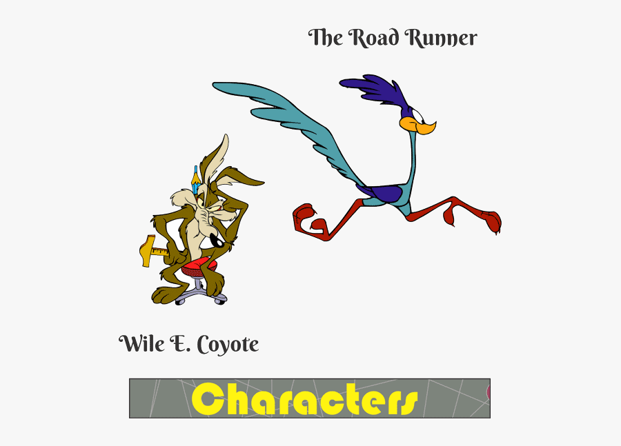 Transparent Wile E Coyote Png - Road Runner Free Vector, Transparent Clipart
