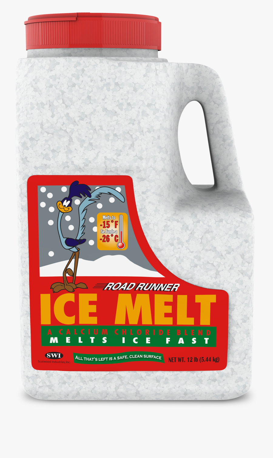 Road Runner Ice Melt, Transparent Clipart