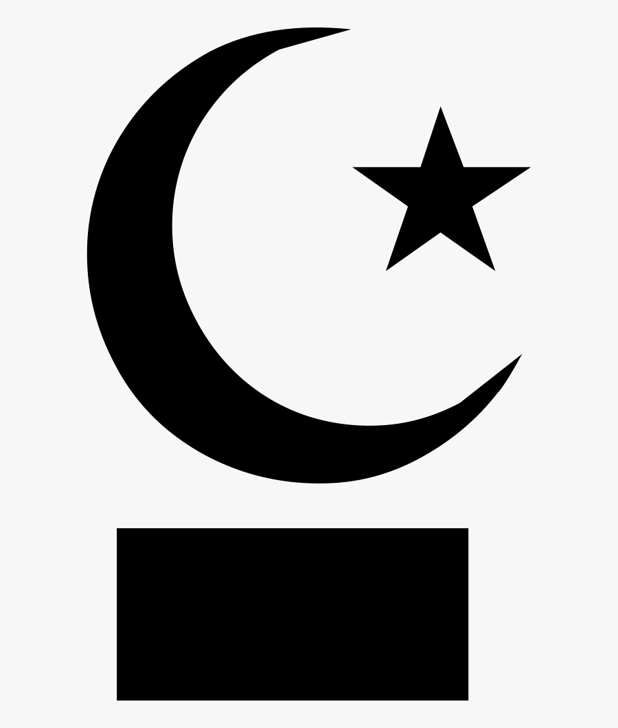Star And Crescent Moon Symbols Of Islam Clip Art - Islam Symbol Clipart, Transparent Clipart