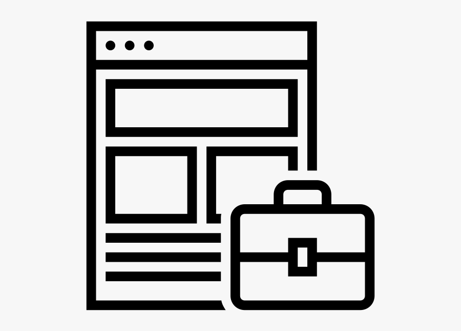 Give A Job - Page Layout In Mobile Icon, Transparent Clipart