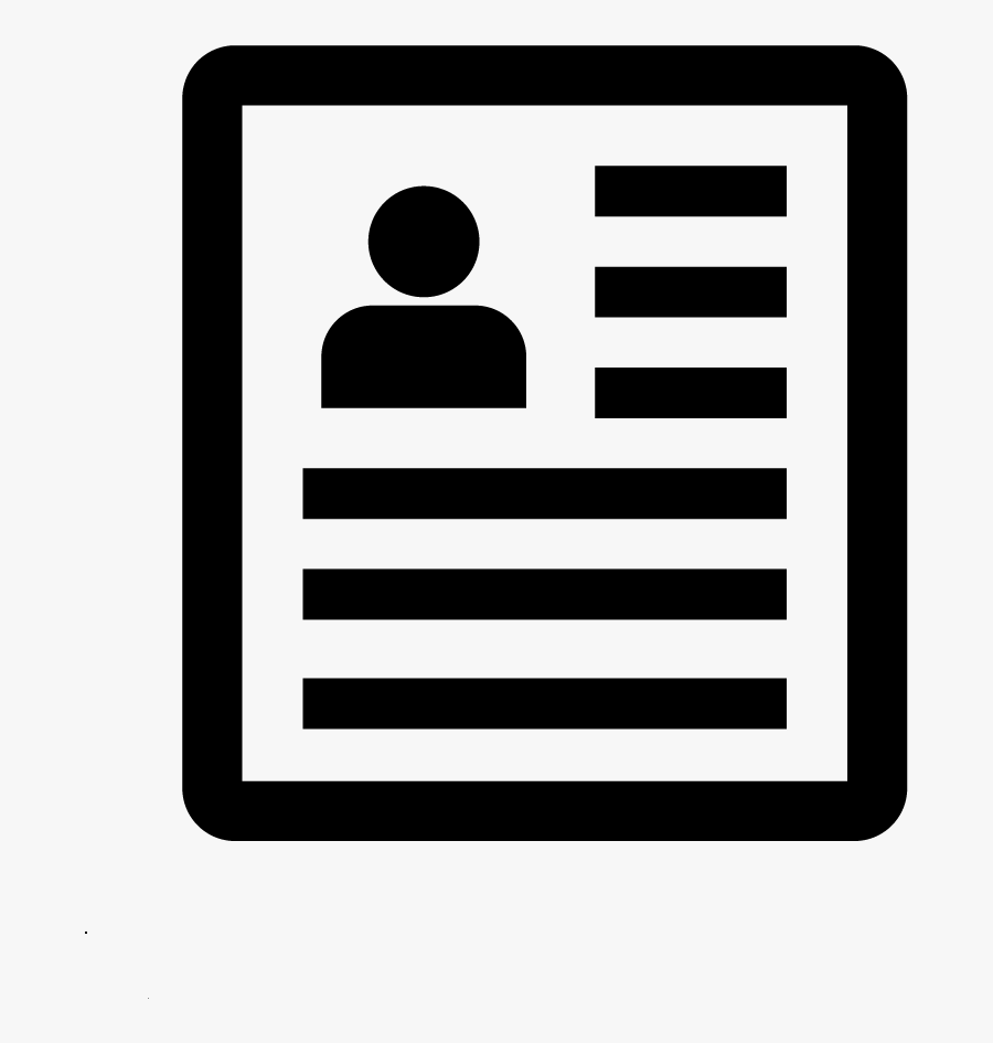 Preparing For Job Search Icon - Simbolo Curriculo Png, Transparent Clipart