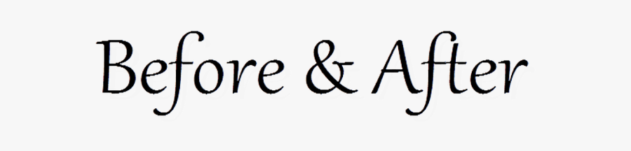 Before After Png 7 » Png Image - Ampersand Symbol, Transparent Clipart