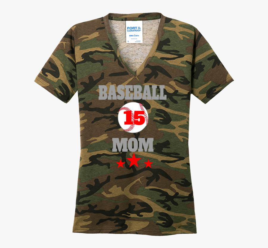 Baseball Mom T Shirts Baseball Mom T Shirts - V Neck Camo T Shirt, Transparent Clipart