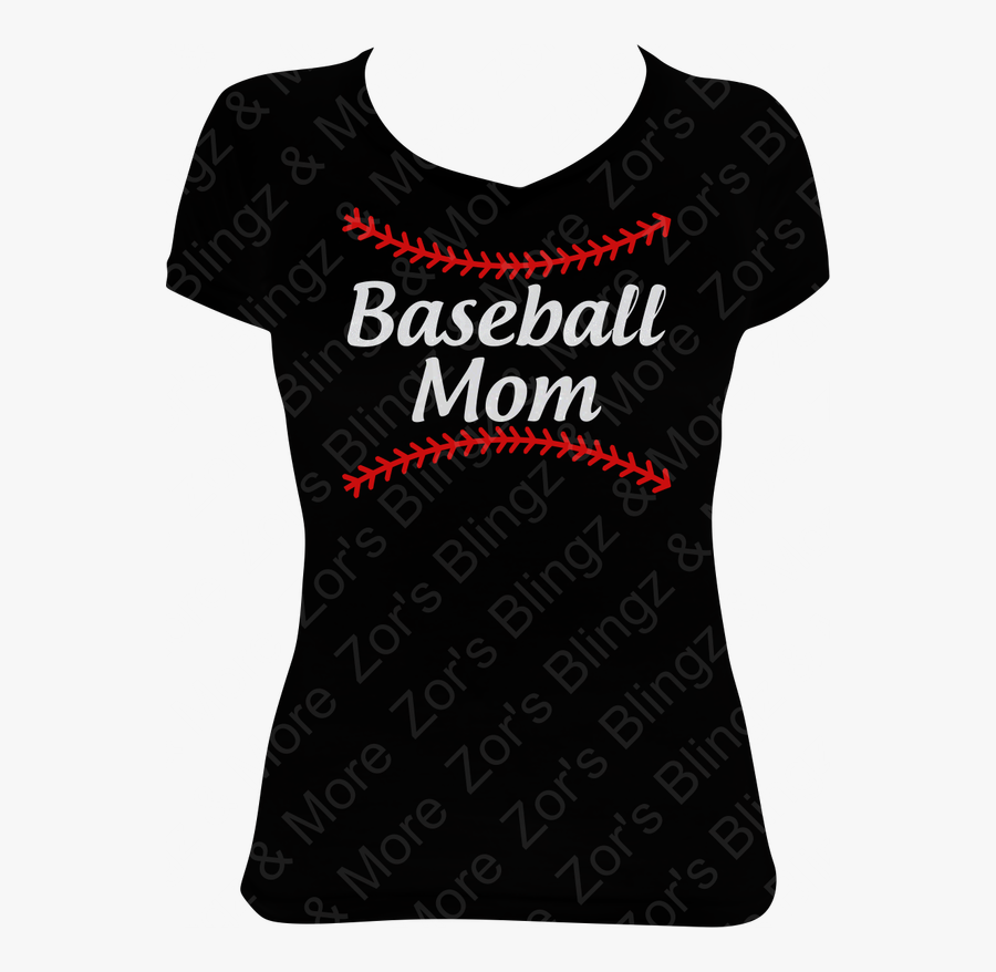 Baseball Mom Laces Vinyl Design T Shirt Zor S Blingz - T Shirt Design For Teacher, Transparent Clipart