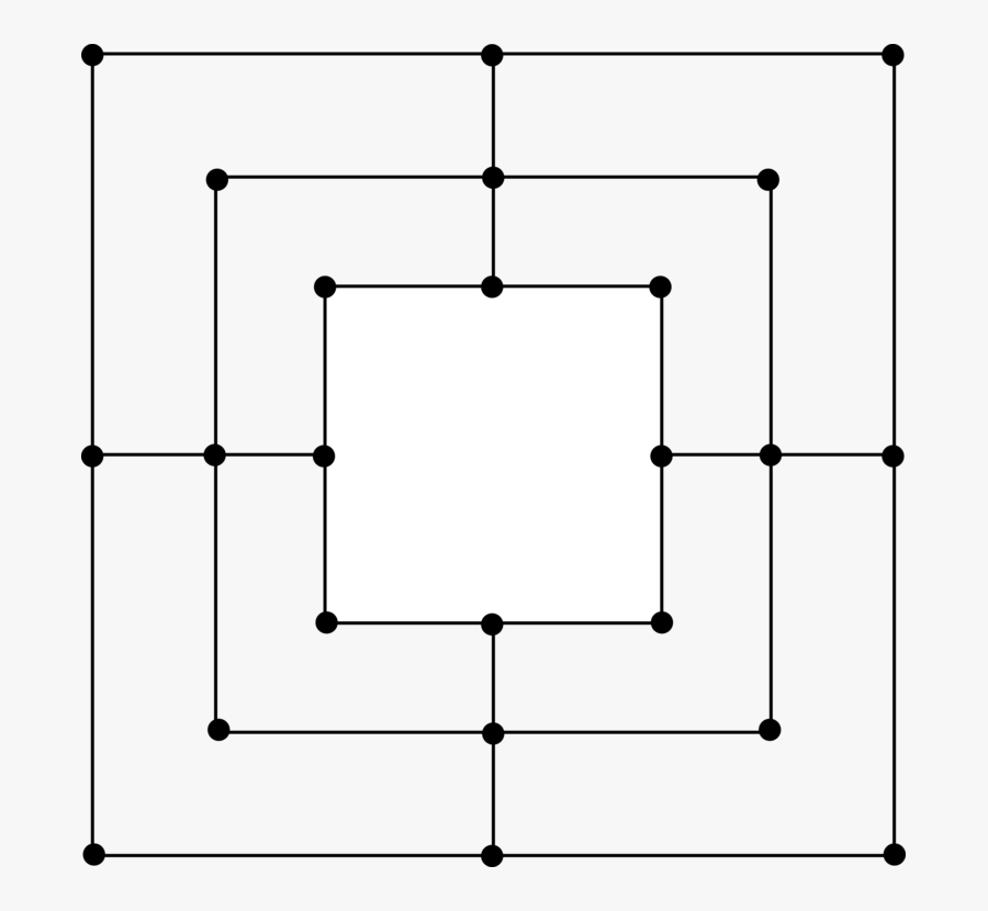 Twelve Man Morris Board, Transparent Clipart