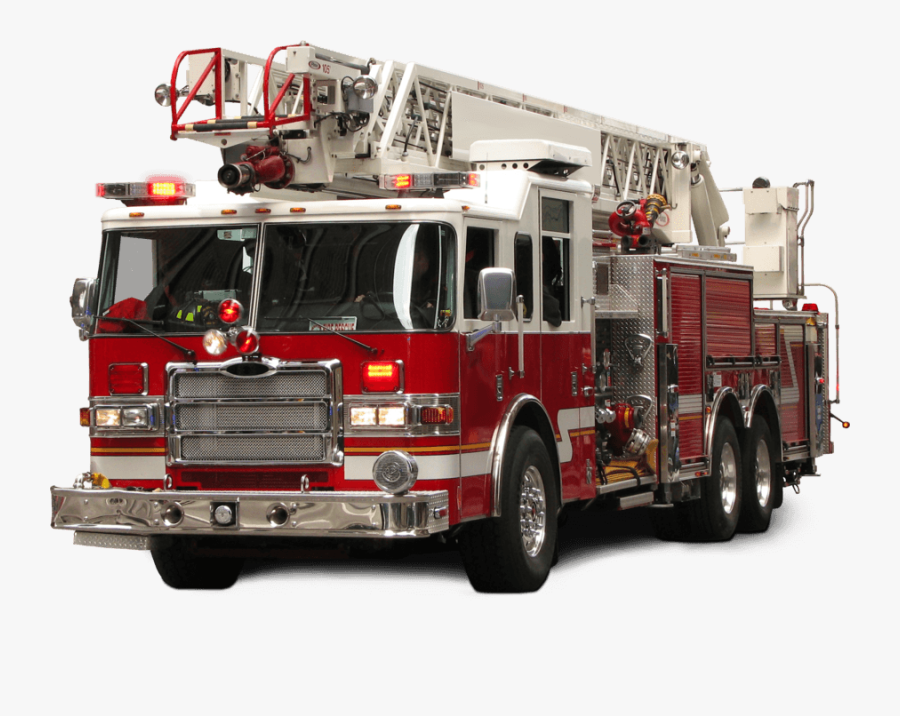 Fire Truck Transparent Background, Transparent Clipart