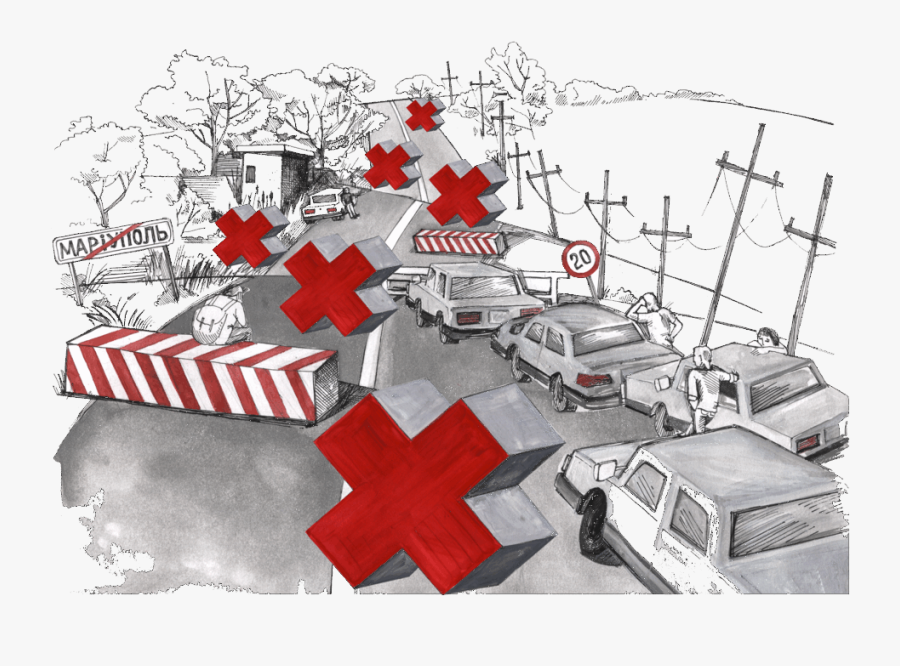 Transparent Destroyed Car Png - War And Health Care, Transparent Clipart