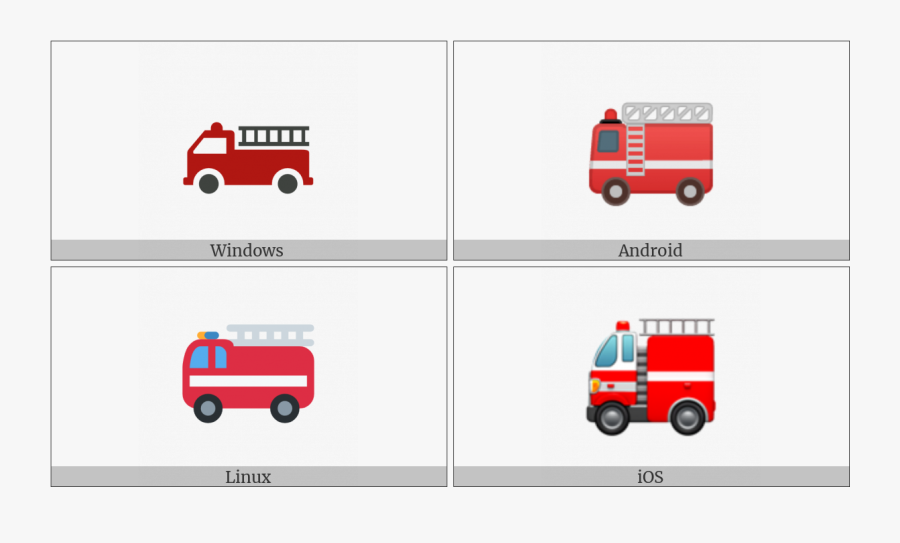 Fire Engine On Various Operating Systems - Commercial Vehicle, Transparent Clipart