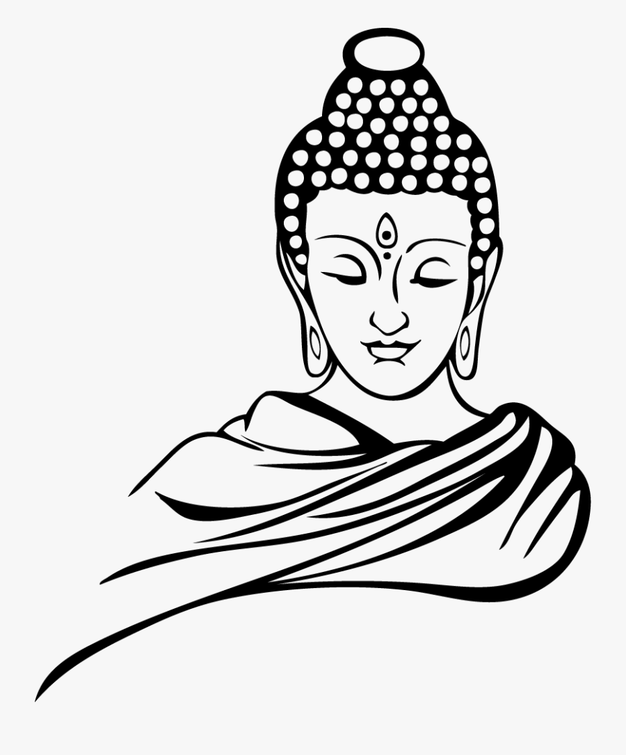 Maps Of Consciousness - Goutam Buddha Black & White, Transparent Clipart