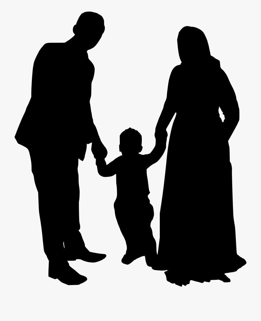 Family Silhouette Png, Transparent Clipart