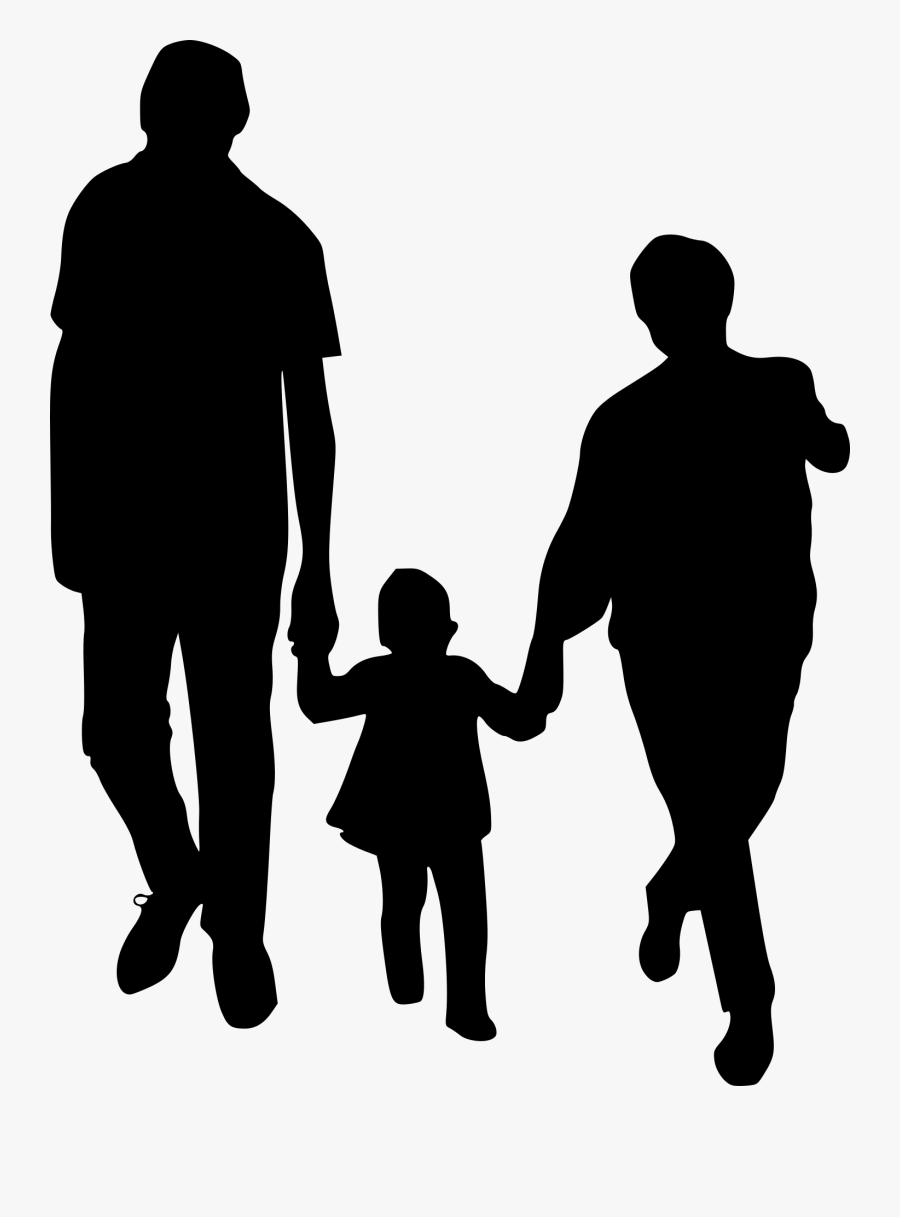 Silhouette Transparent Background Family, Transparent Clipart