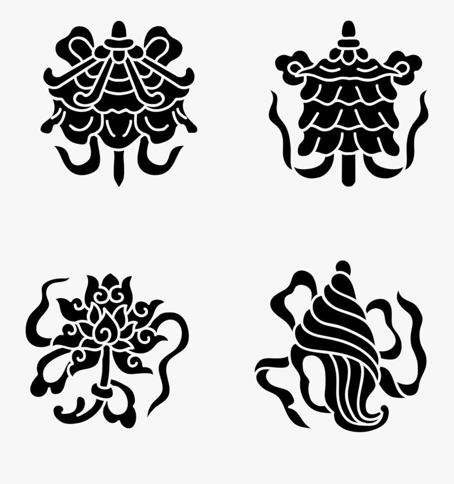 Vines Swirl Png Transparent Image - Buddhist Tattoos Png, Transparent Clipart
