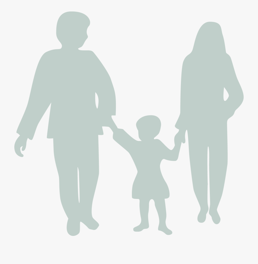Silhouette Family Clipart Png, Transparent Clipart