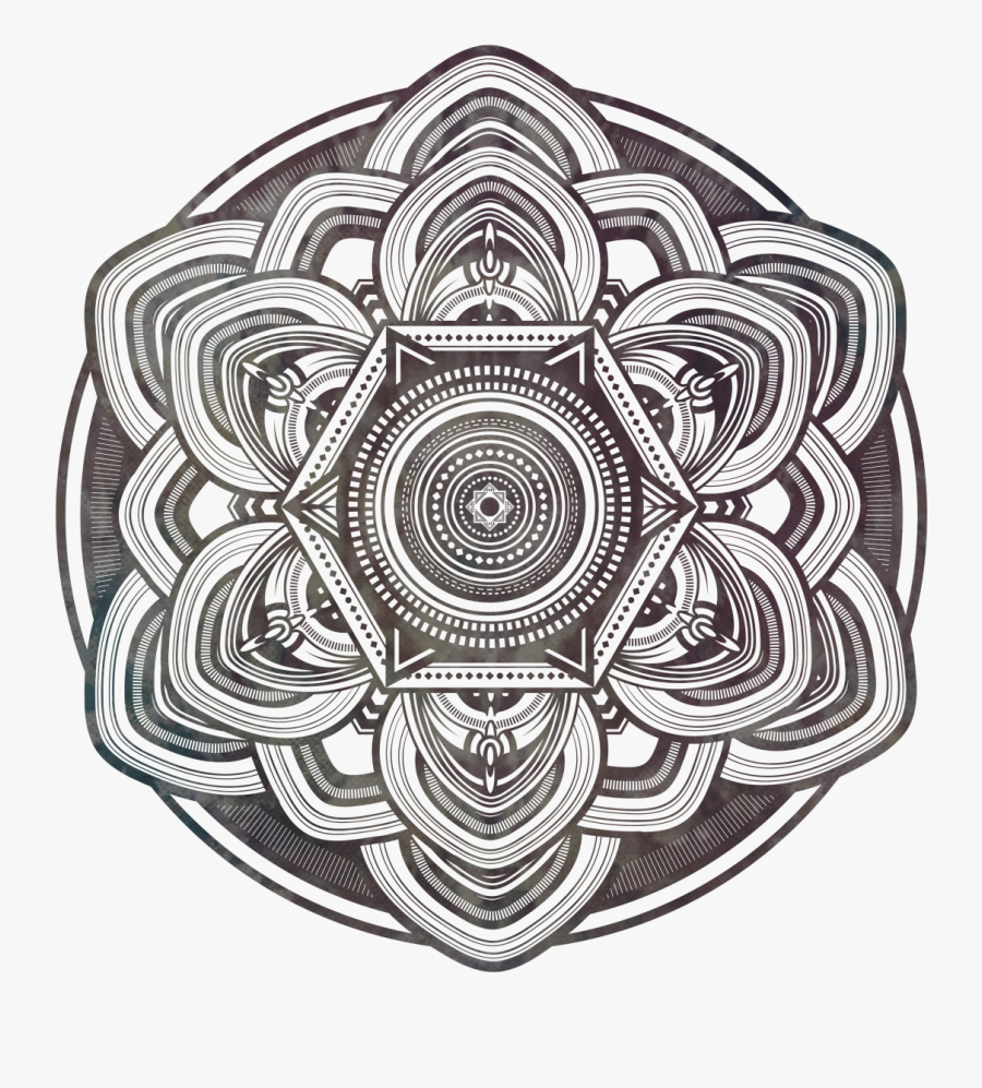 Watercolour Mandala Pink, Transparent Clipart