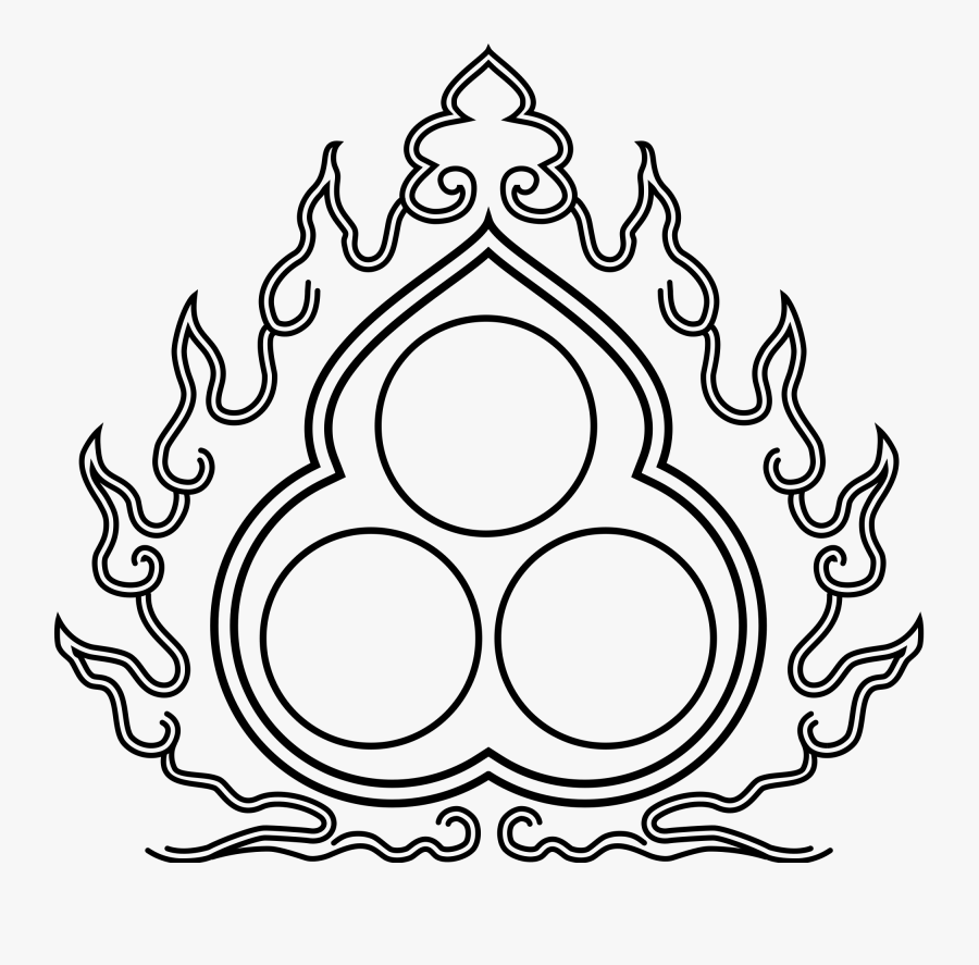 Three Jewels Of Buddhism Symbol, Transparent Clipart