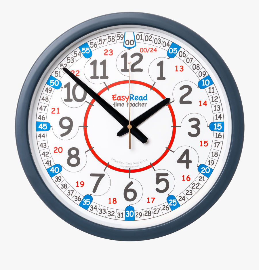 Easyread Time Teacher Clock, Transparent Clipart