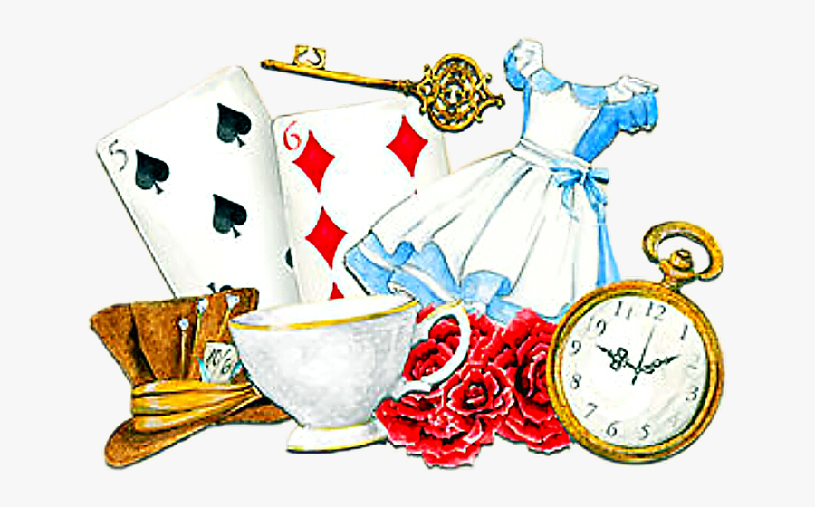 Watercolor Alice Aliceinwonderland Madhatter Pocketwatch - Alice In Wonderland 18th Birthday, Transparent Clipart