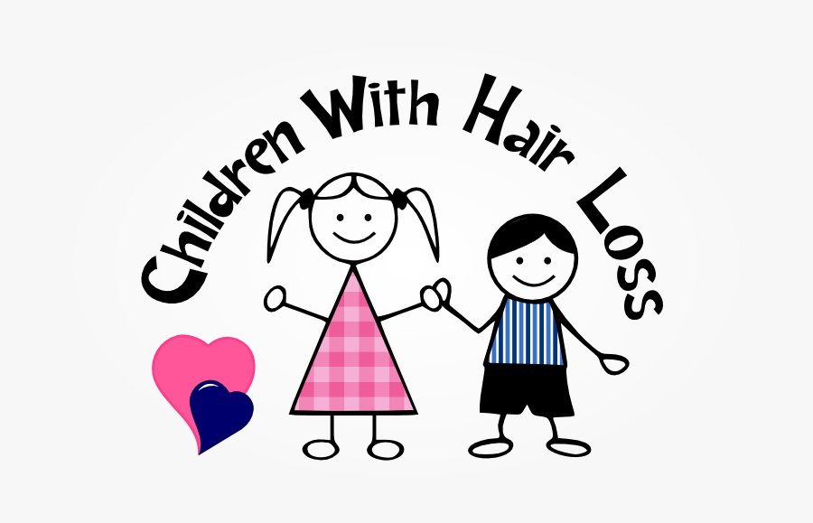 Children With Hair Loss Logo, Transparent Clipart