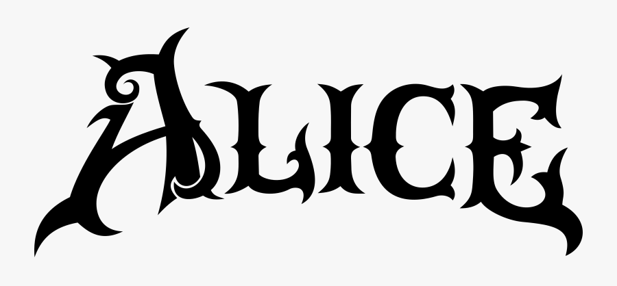 Clip Art- - American Mcgee's Alice Logo, Transparent Clipart