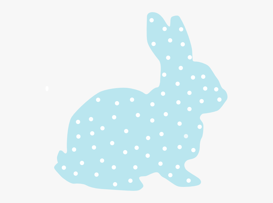 Bunny Polka Dot Silhouette Svg Clip Arts 600 X - Rabbit, Transparent Clipart