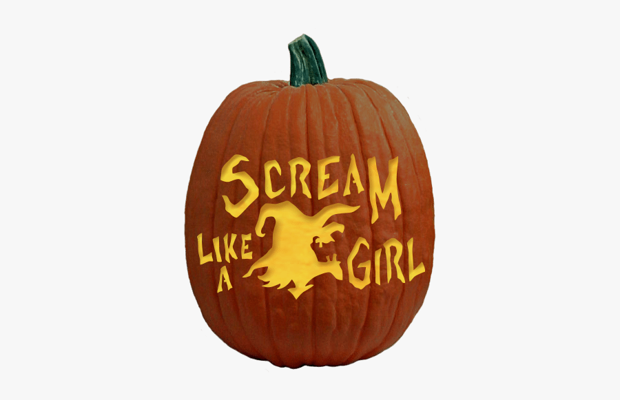 Clip Art Girl Pumpkins - Pumpkin Carving Patterns, Transparent Clipart