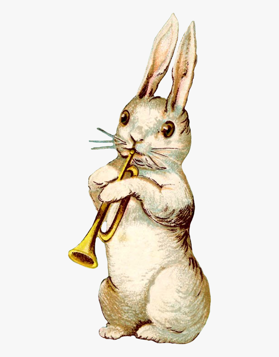 Vintage Easter Images - Vintage Easter Bunny Png, Transparent Clipart