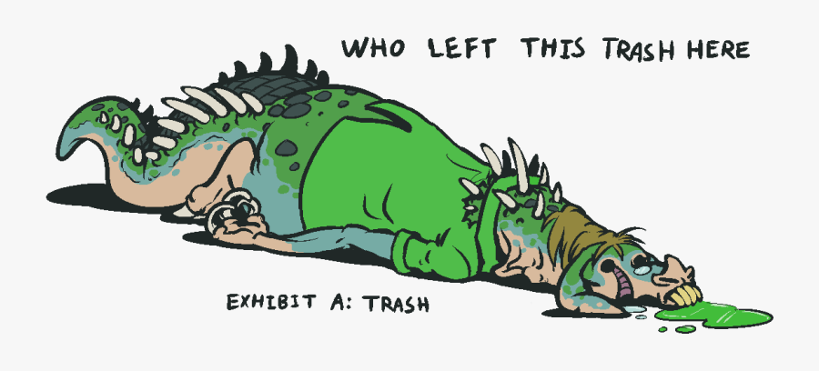 A Of Trash Weasyl - Pile Of Trash, Transparent Clipart