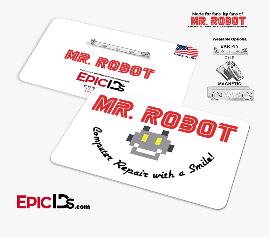 Mr Robot "computer Repair With A Smile - General Supply, Transparent Clipart