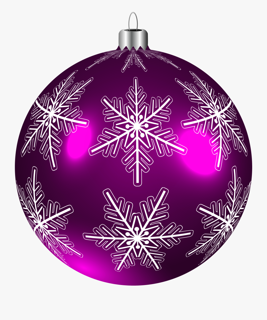 Beautiful Purple Christmas Ball Png Clip-art Image - Purple Christmas Balls Clipart, Transparent Clipart