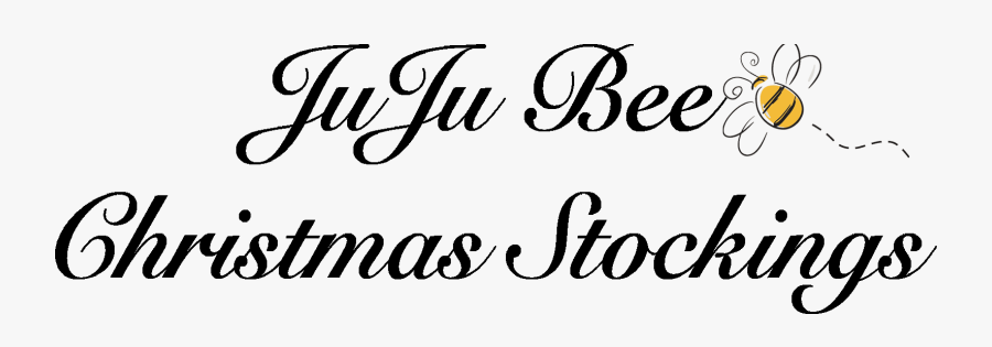 Juju Bee Christmas Stockings - Calligraphy, Transparent Clipart