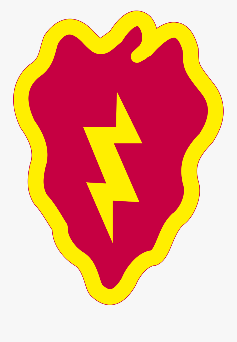 25th Infantry Division Patch, Transparent Clipart