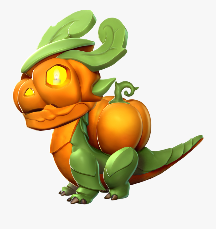 Pumpkin Dragon Baby - Bebe Dragon Dragon Mania Legends, Transparent Clipart