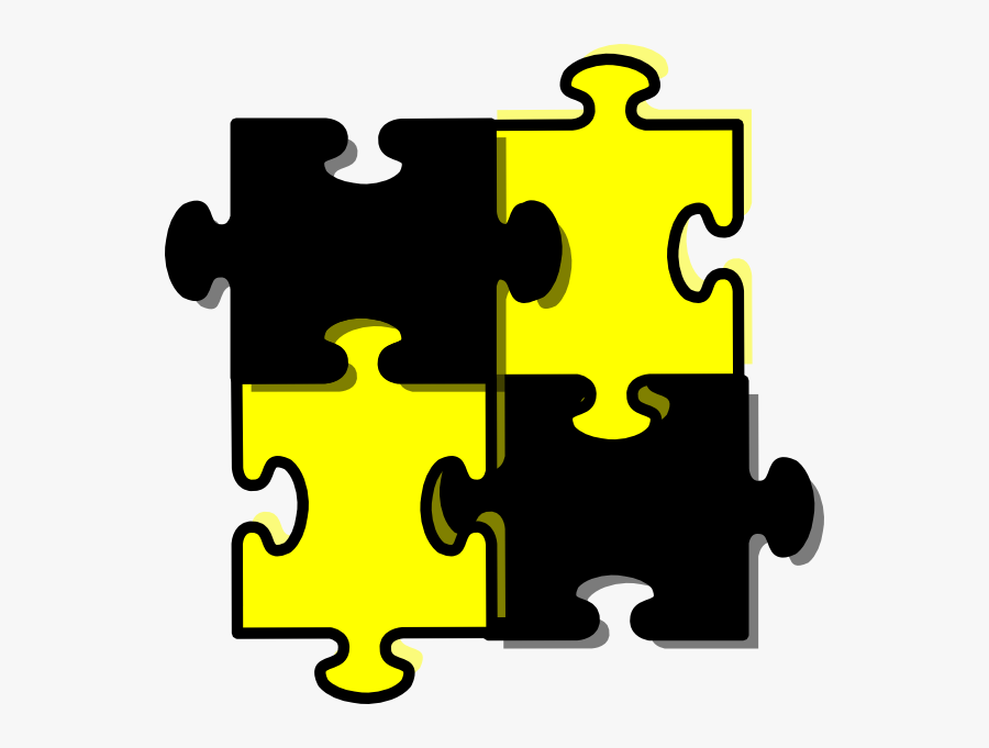 Large Color Puzzle Pieces, Transparent Clipart