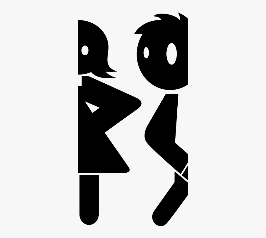 De Ba O Cnc - Siluetas Para Puertas De Baños, Transparent Clipart
