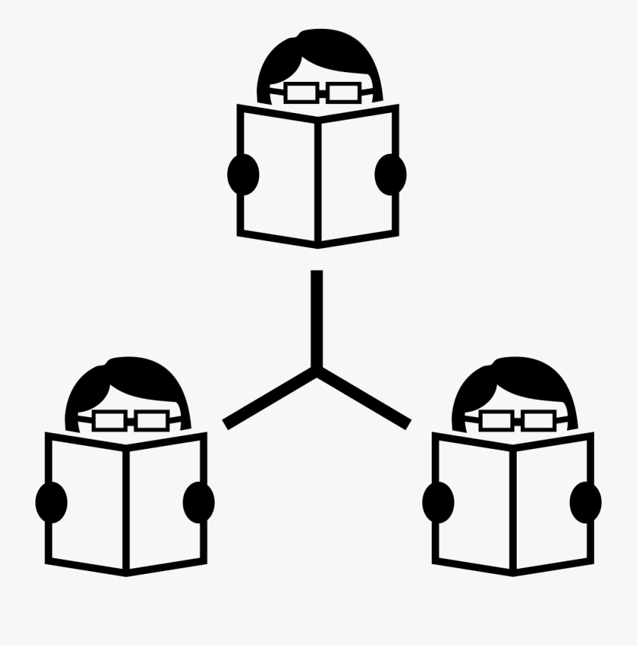 Connected Students Reading Books Comments - Logos For Reading, Transparent Clipart