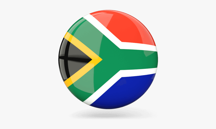 South Africa Flag Ball, Transparent Clipart
