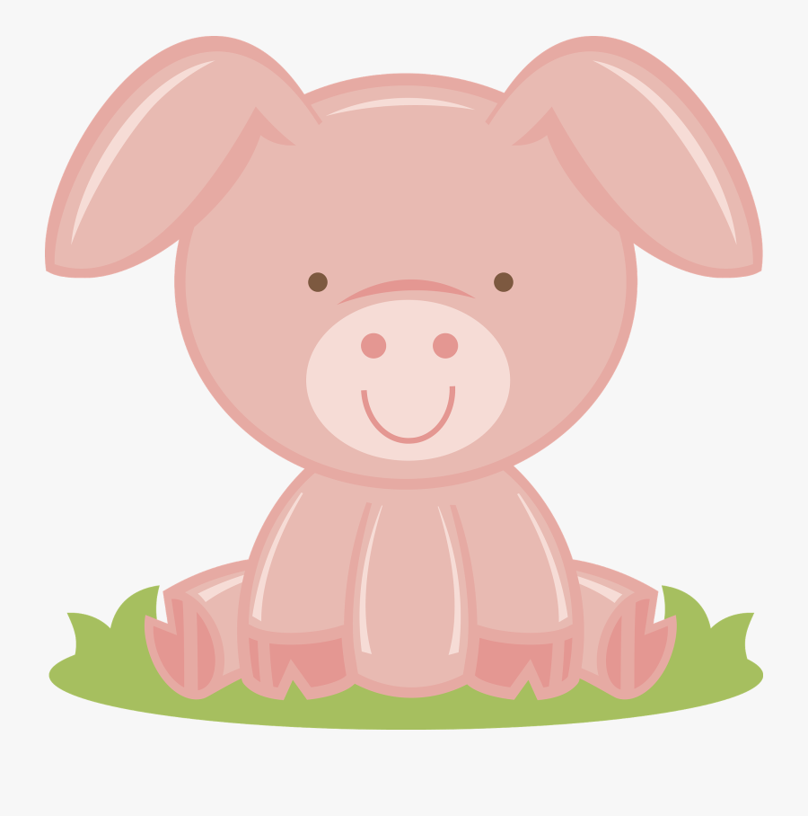 Miss Kate Cuttables Pig, Transparent Clipart