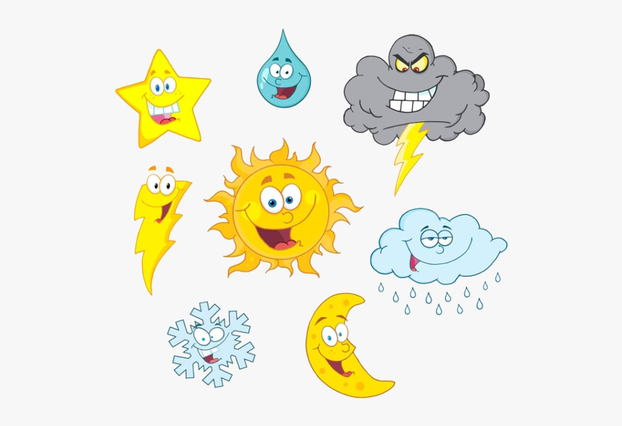 Material Weather Expression Cartoon Royalty-free Free - Over Happy Sun Clipart, Transparent Clipart