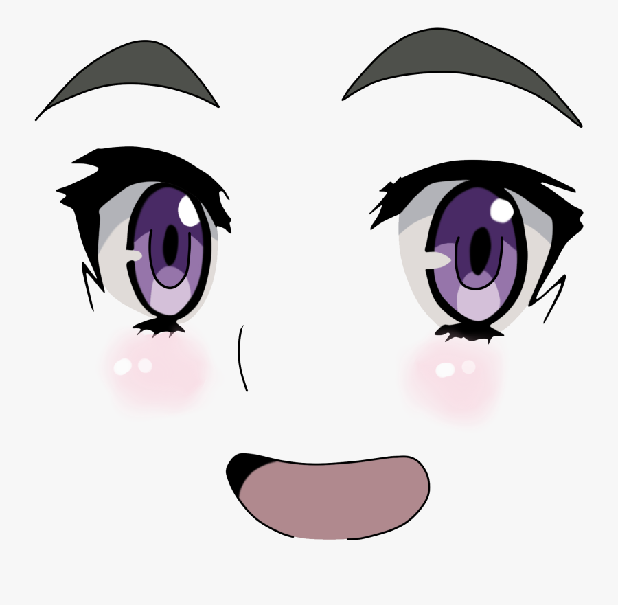 Face Eye Nose Facial Expression Purple Violet Head - Chaika Face Transparent, Transparent Clipart