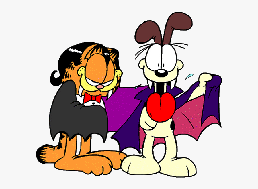Garfield Halloween Clip Art - Garfield Dracula, Transparent Clipart