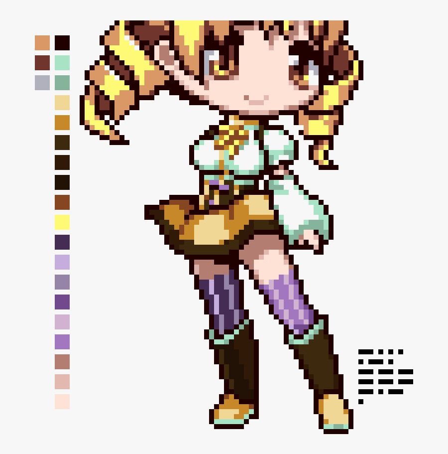 Madoka Magica Pixel Art, Transparent Clipart