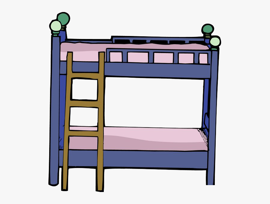 Transparent Sick Woman In Bed Clipart - Cartoon Bunk Beds, Transparent Clipart