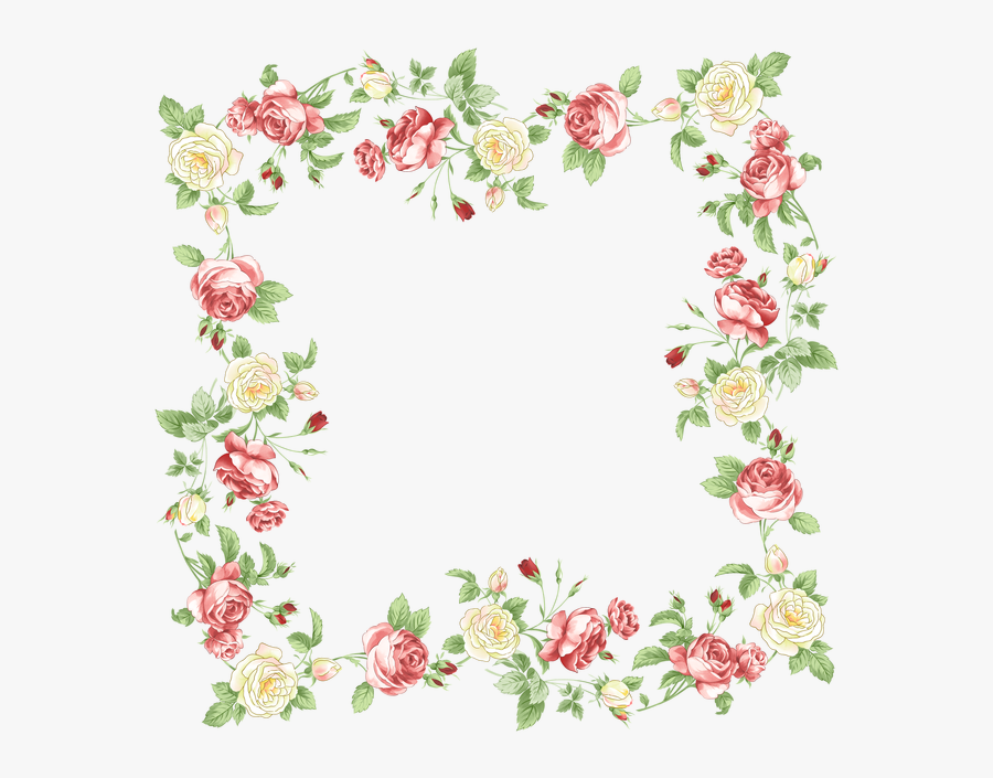 Transparent Flowers Border Clipart - Transparent Background Flower Border, Transparent Clipart