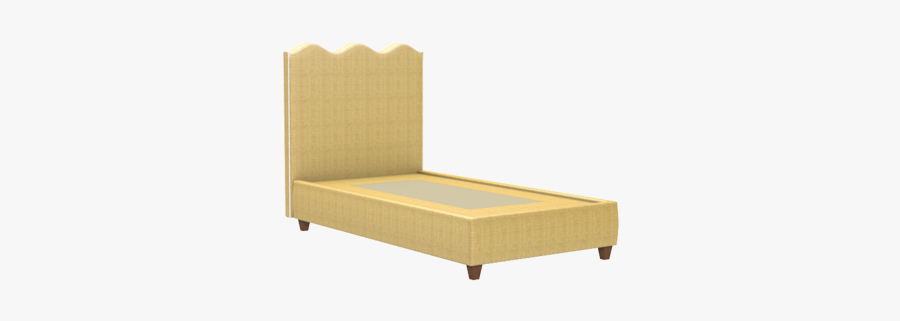 Wave Platform Bed In Natural Raffia - Bed Frame, Transparent Clipart