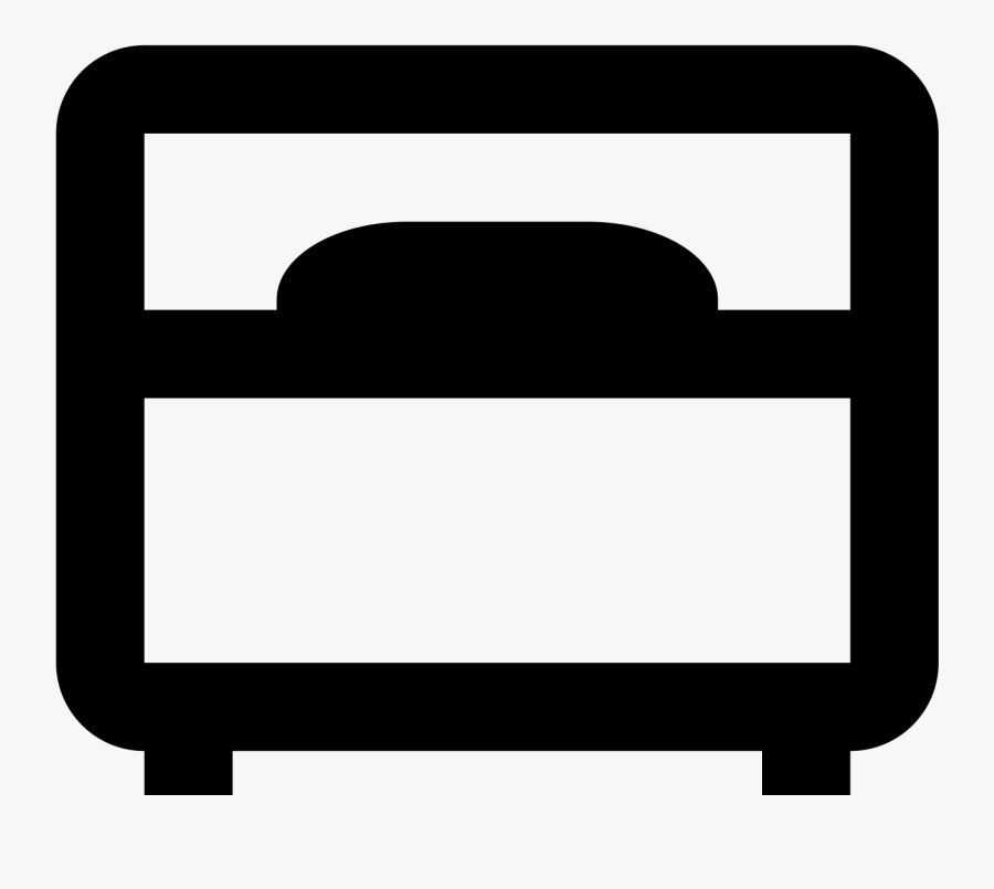 The Icon Single Bed Is Two Rectangles Sitting On Top, Transparent Clipart