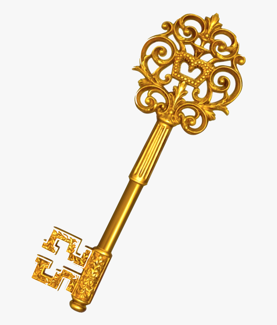 Transparent Gold Key Png - Golden Key Transparent Background, Transparent Clipart