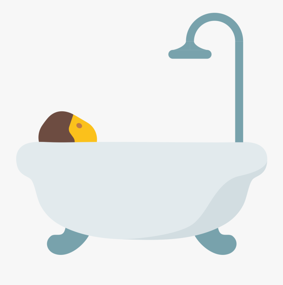 Bath Emoji Android, Transparent Clipart