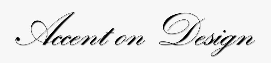 Accent On Design - Calligraphy, Transparent Clipart