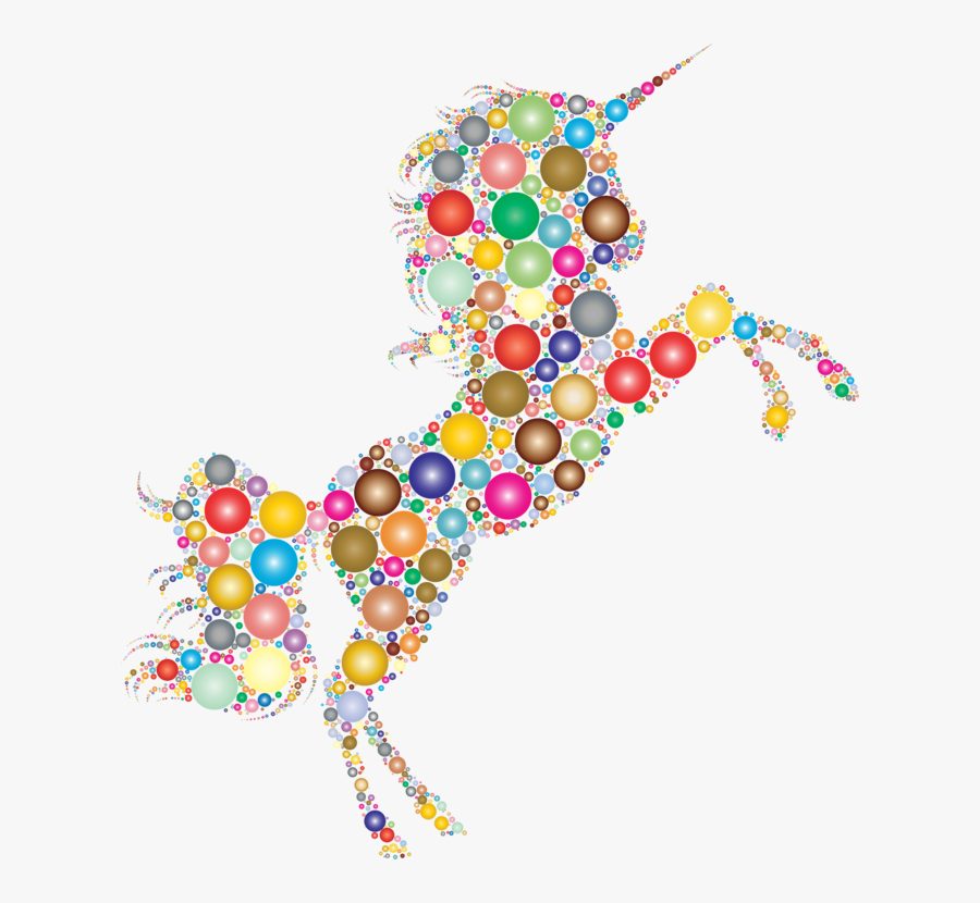Art,jewellery,body Jewelry - Rainbow Unicorn No Background, Transparent Clipart