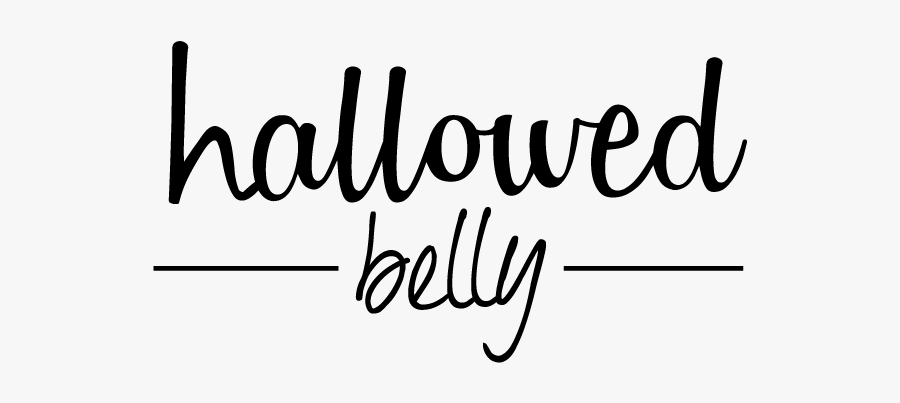 Hallowed Belly - Calligraphy, Transparent Clipart